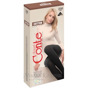 Хлопковые колготки Conte Cotton 250 den
